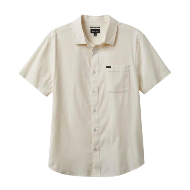 Brixton Charter Oxford Short Sleeve Woven - Off White