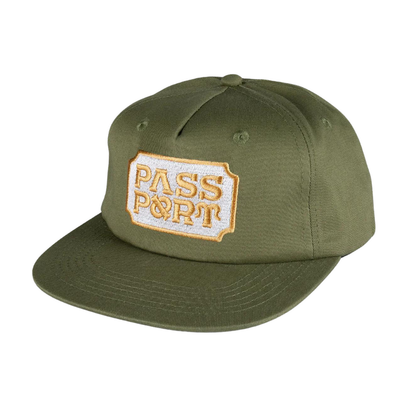 Pass Port Yearbook Logo Worker Cap - Military