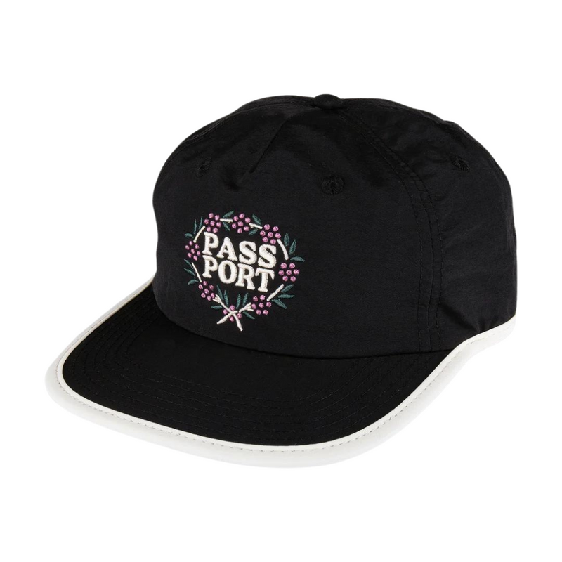 Pass~Port Wattle RPET Workers Cap - Black/Off White