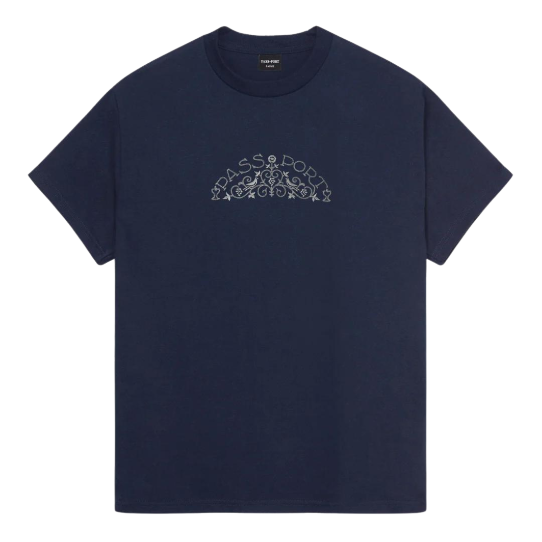 Pass~Port Vineyard Birds Tee - Navy