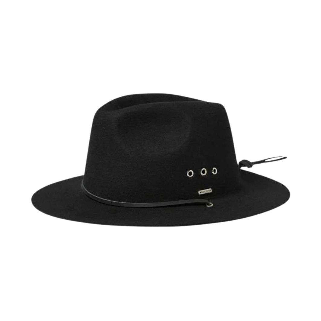 Brixton Wesley WTHR GUARD™ Packable Fedora - Black