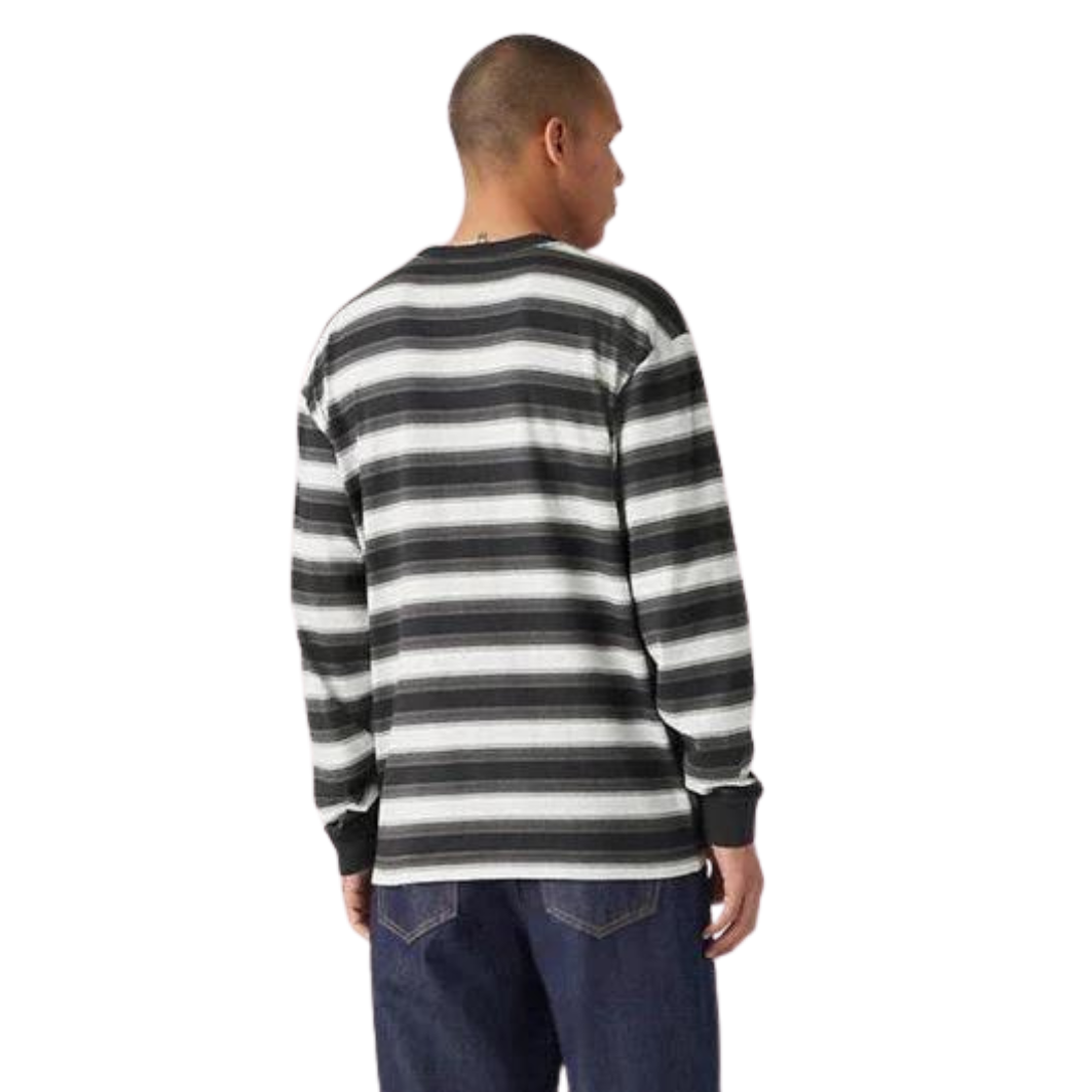 Levi's Long-sleeve Authentic Pocket Tee - Alistair Stripe Caviar