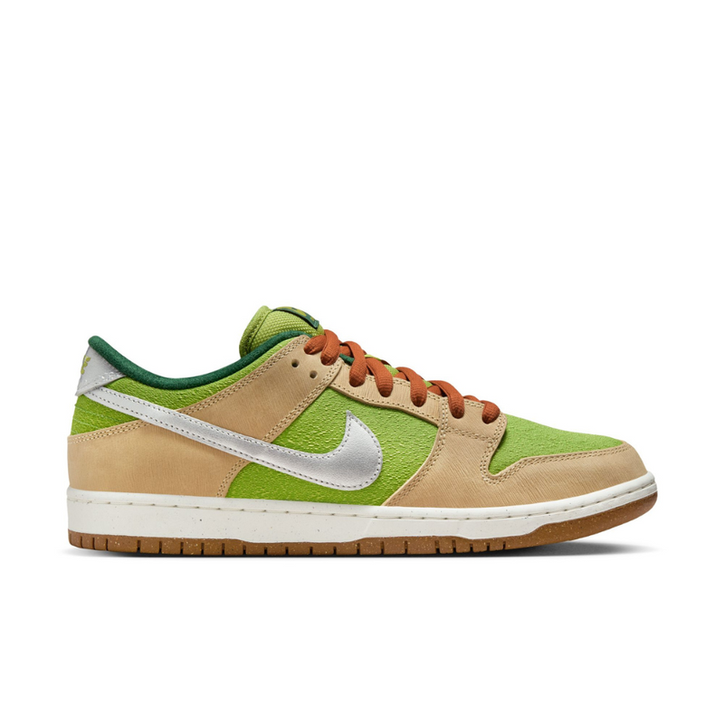 Nike SB Dunk Low Pro - Sesame/Metallic Silver-Pear-Fir