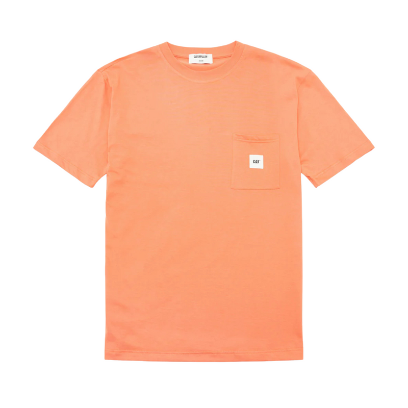 Cat WWR  Essential Pocket Tee - Orange Rust