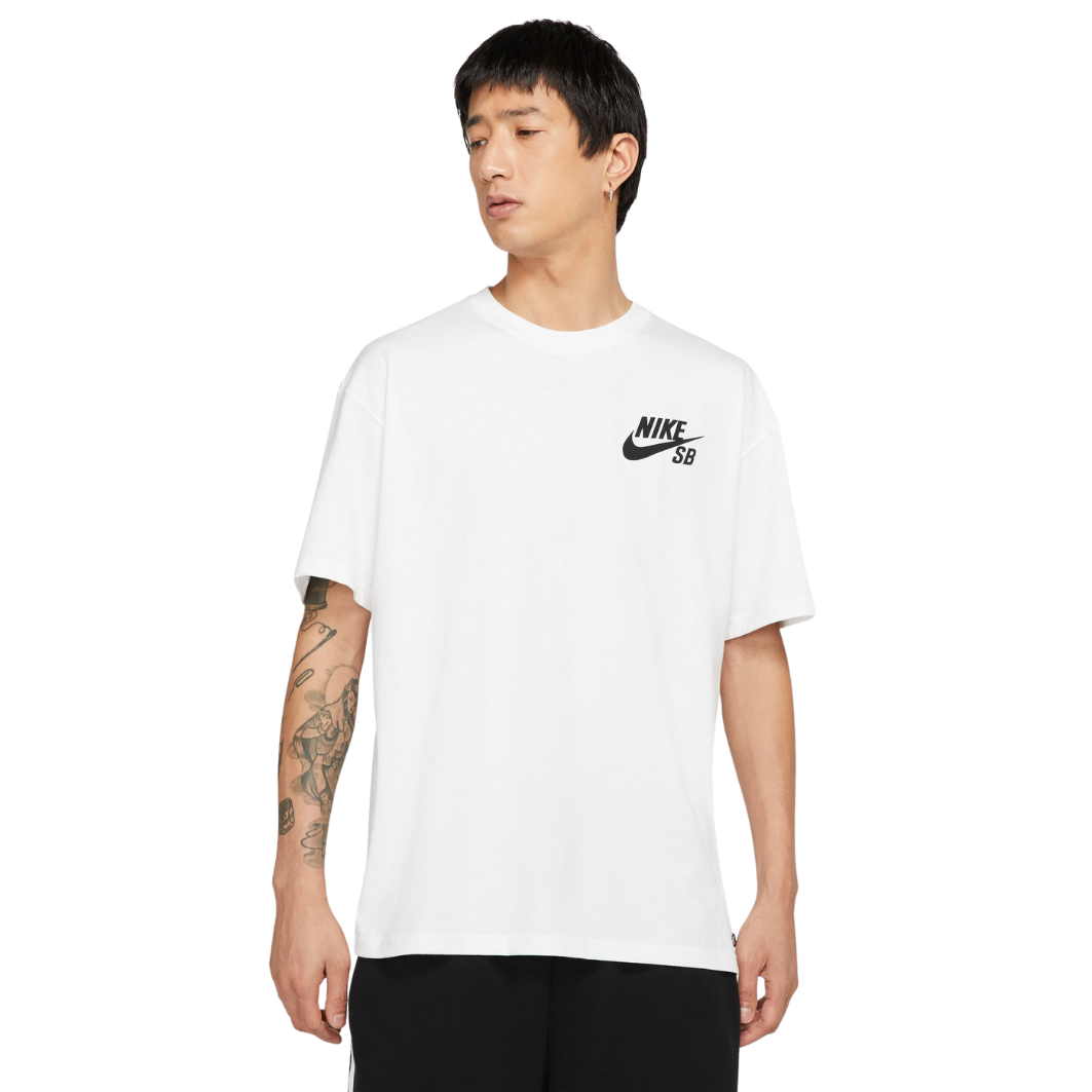 Nike SB Logo Skate T-shirt - White/Black