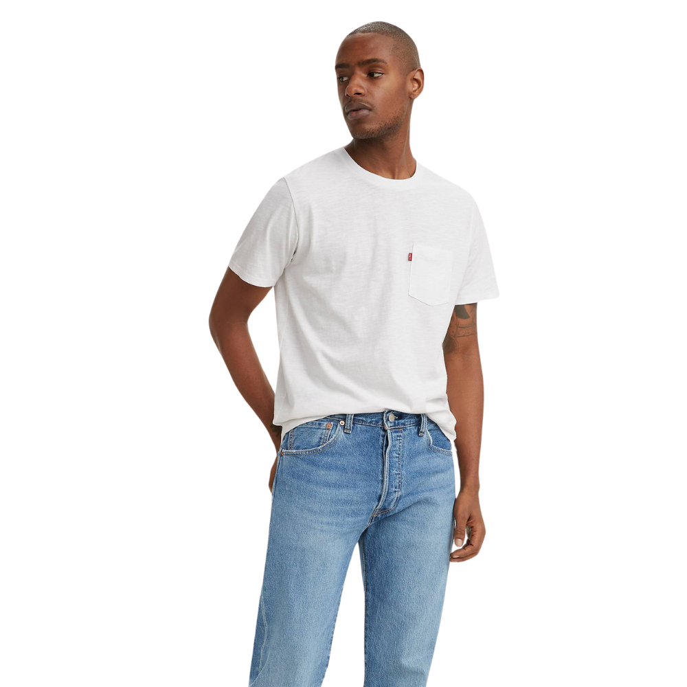 Levi's SS Classic Pocket Tee - White Slub