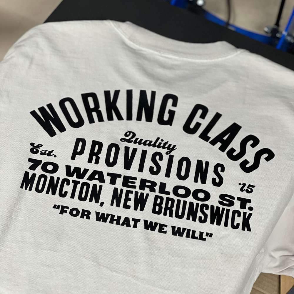 Working Class Heavy Provisions Tee - Faded Bone/Black