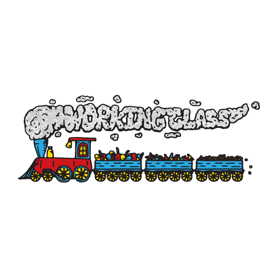 Working Class Skate Train Kids Tee - Pink