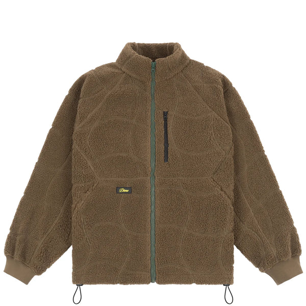 Dime Coverstitch Sherpa Fleece - Military Brown