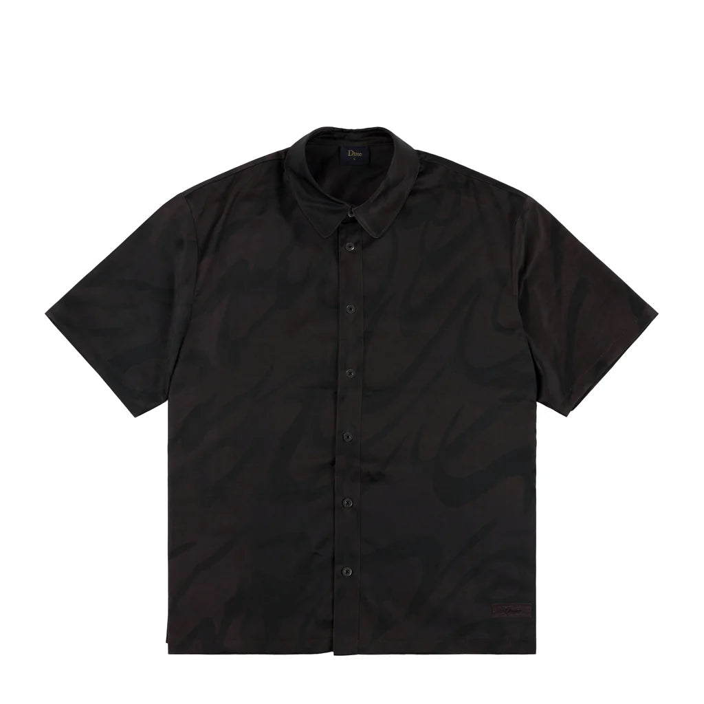 Dime Satin Shirt - Black