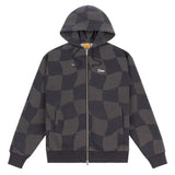 Dime Classic Checkmate Zip Hoodie - Charcoal