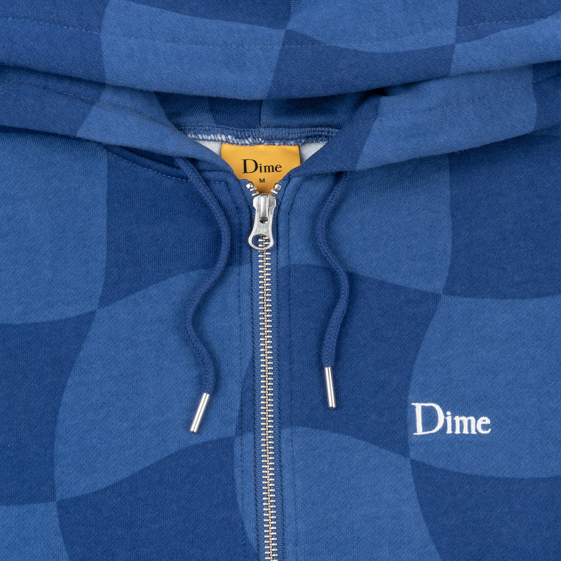 Dime Classic Checkmate Zip Hoodie - Navy