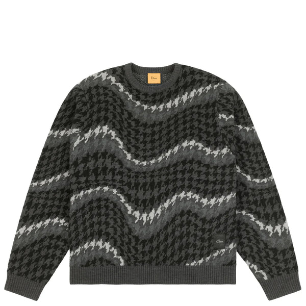 Dime Houndstooth Knit - Coal