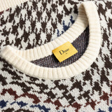 Dime Houndstooth Knit - Cream Multi