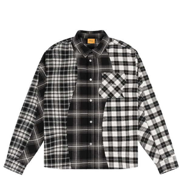 Dime Triple Plaid Shirt - Black