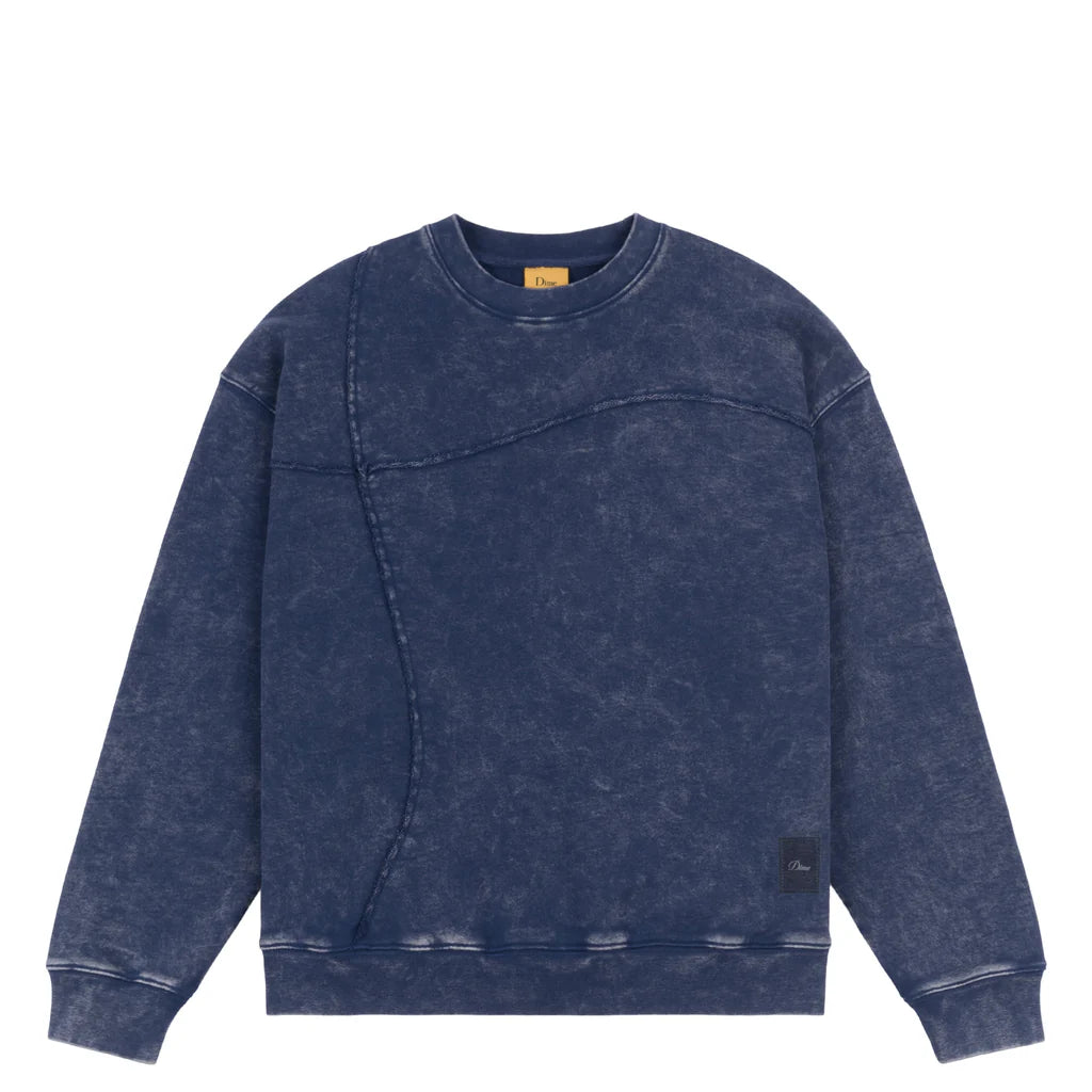 Dime Reverse Stitch Crewneck - Navy Washed