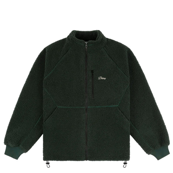 Dime Polar Fleece Sherpa Zip - Forest