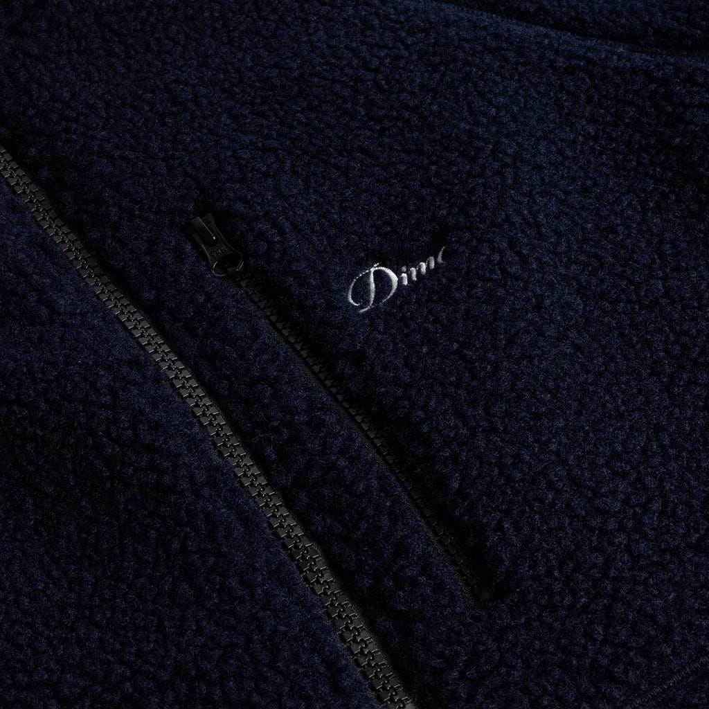 Dime Polar Fleece Sherpa Zip - Navy