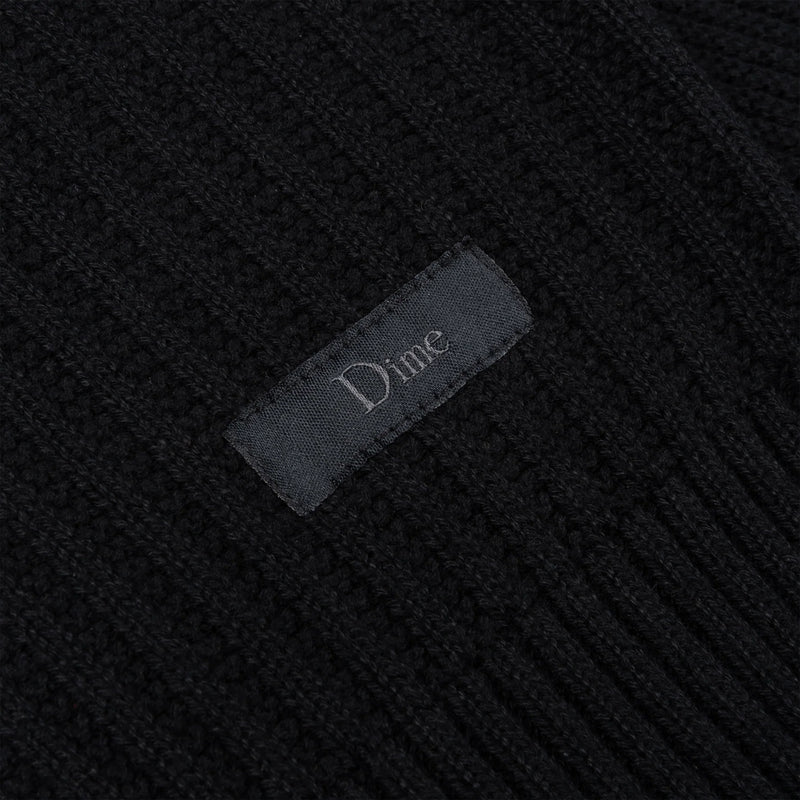 Dime Wave Knit Crewneck - Black