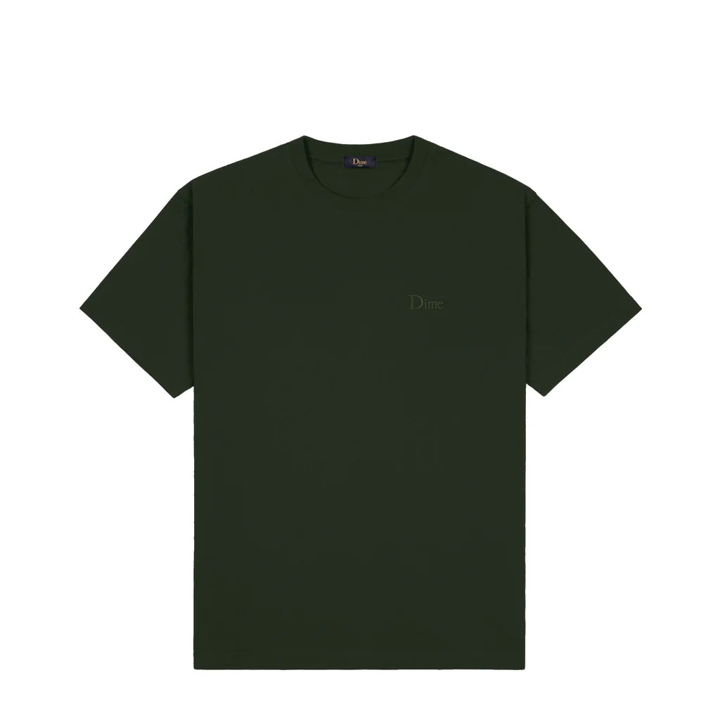 Dime Classic Small Logo T-shirt - Forest Green