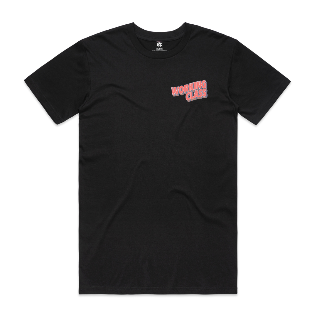 Working Class Tidal Bore Tee - Black/Multi