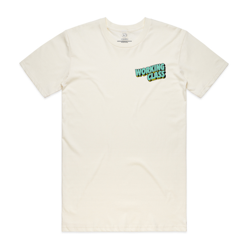 Working Class Tidal Bore Tee - Off White/Multi