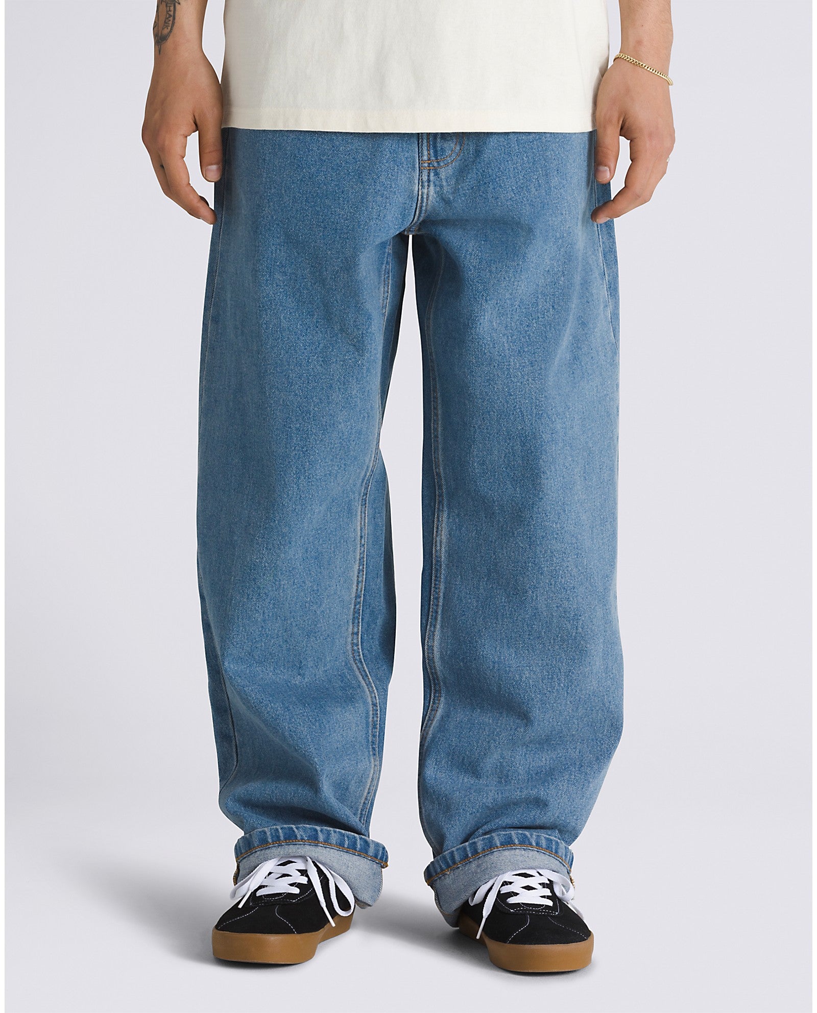 Vans Check-5 Baggy Denim Pant - Stonewash Blue