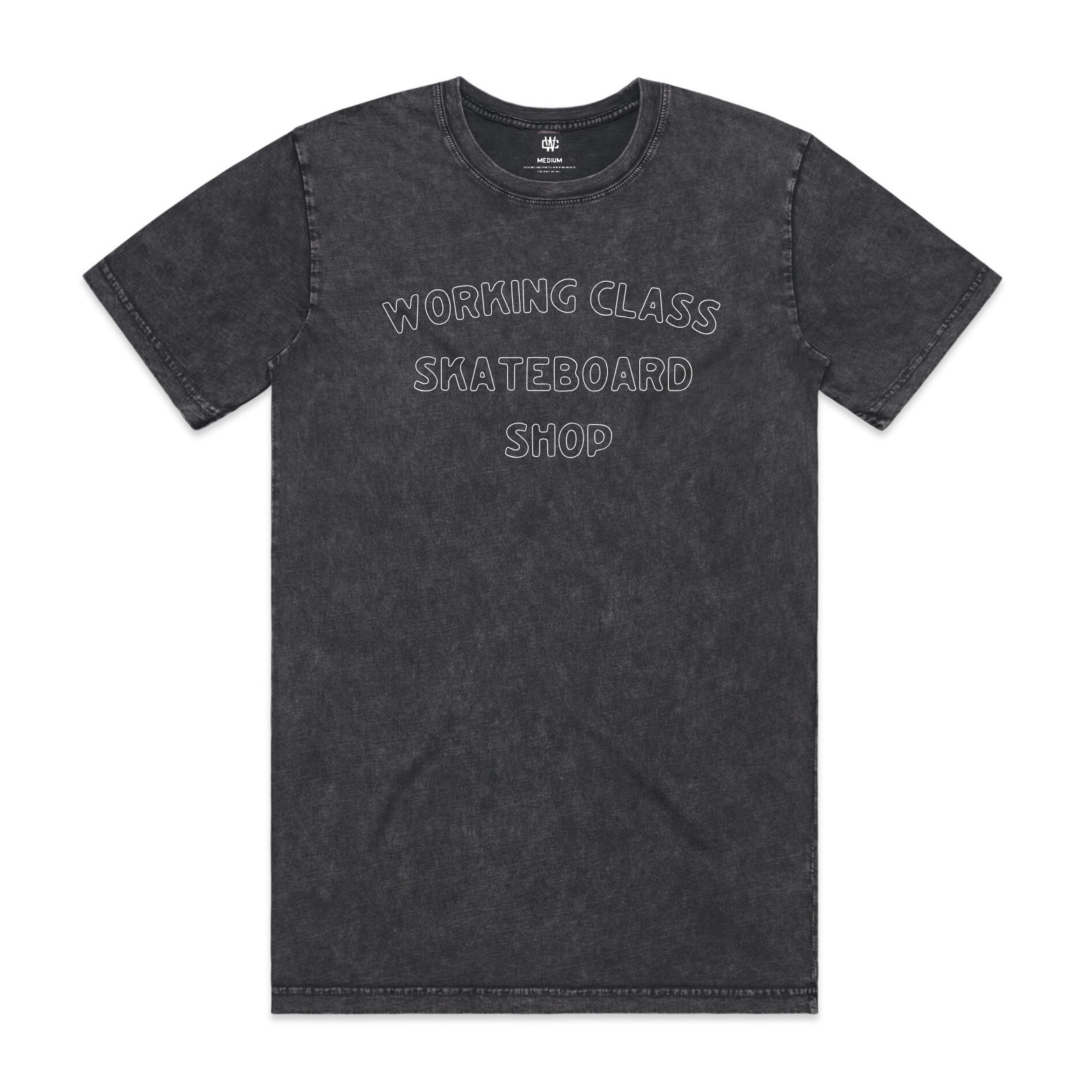 Working Class Skateboard Shop Tee - Stonewash Black