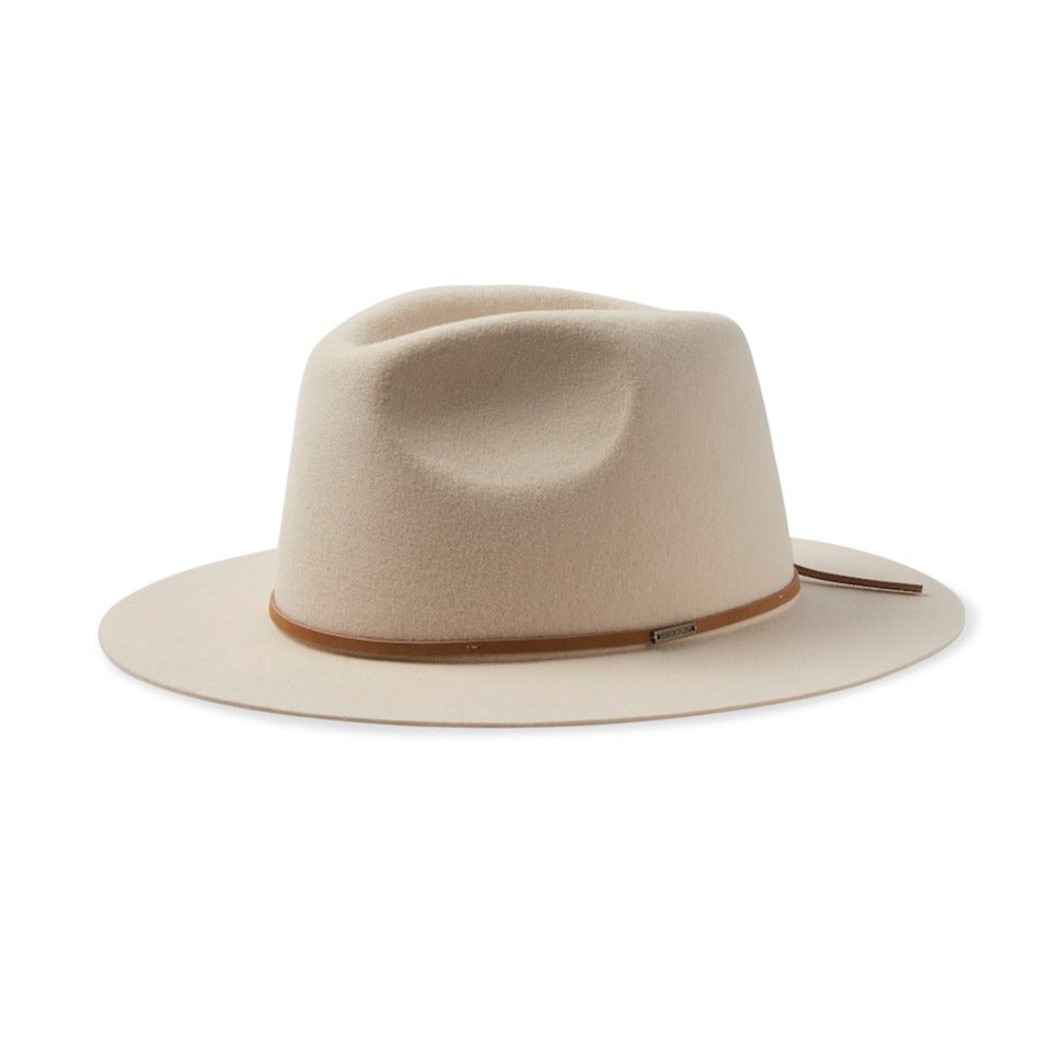 BRIXTON WESLEY FEDORA - WHITECAP