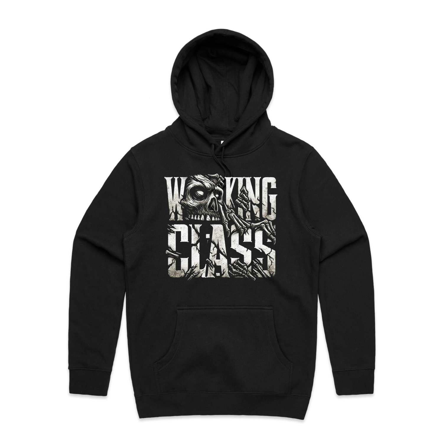 Working Dead Hood - Black/Bone