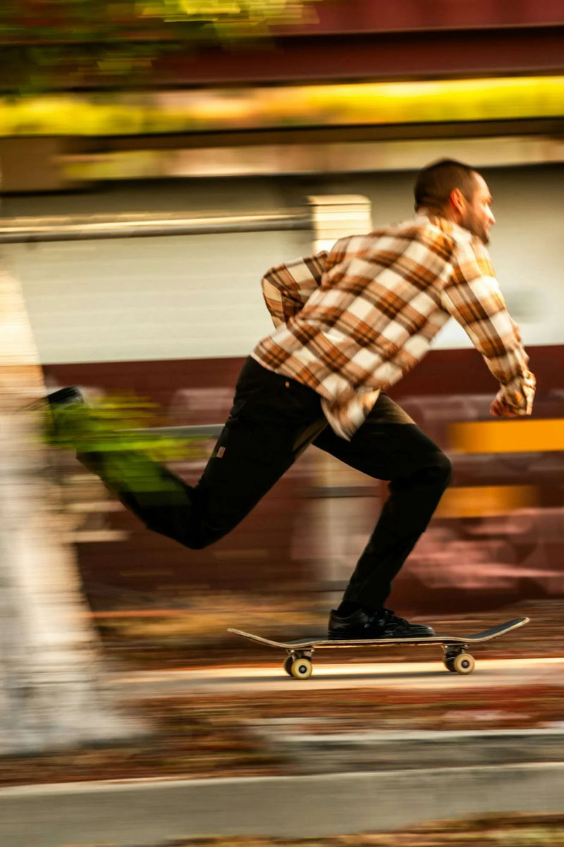 Brixton Bowery L/S Flannel - Whitecap/Pinecone Brown/Burro