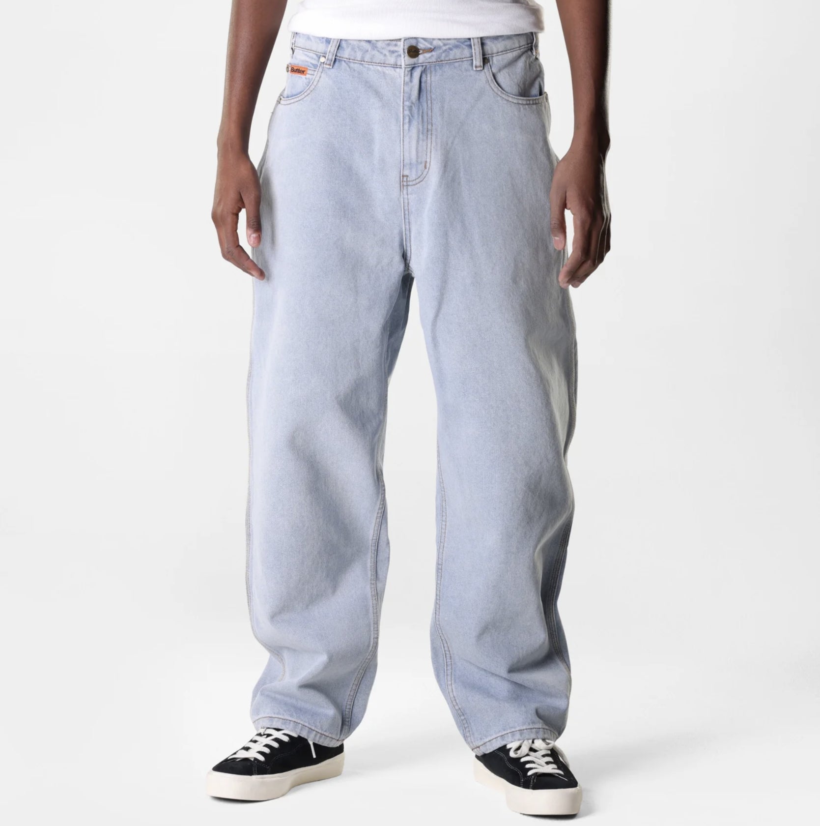 Butter Goods Baggy Denim Jeans - Light Blue