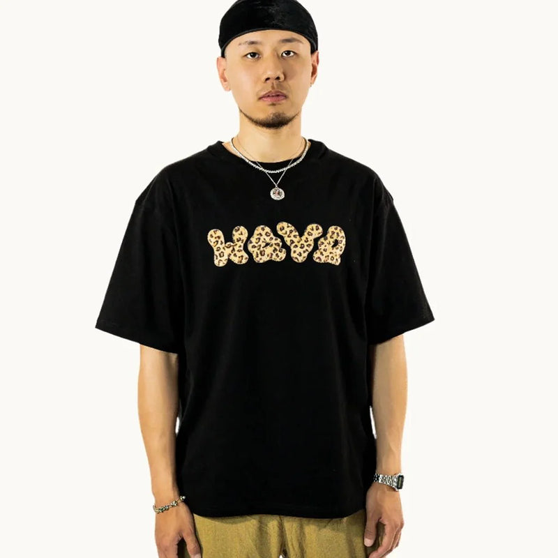 Wave Fur Logo T-Shirt - Black