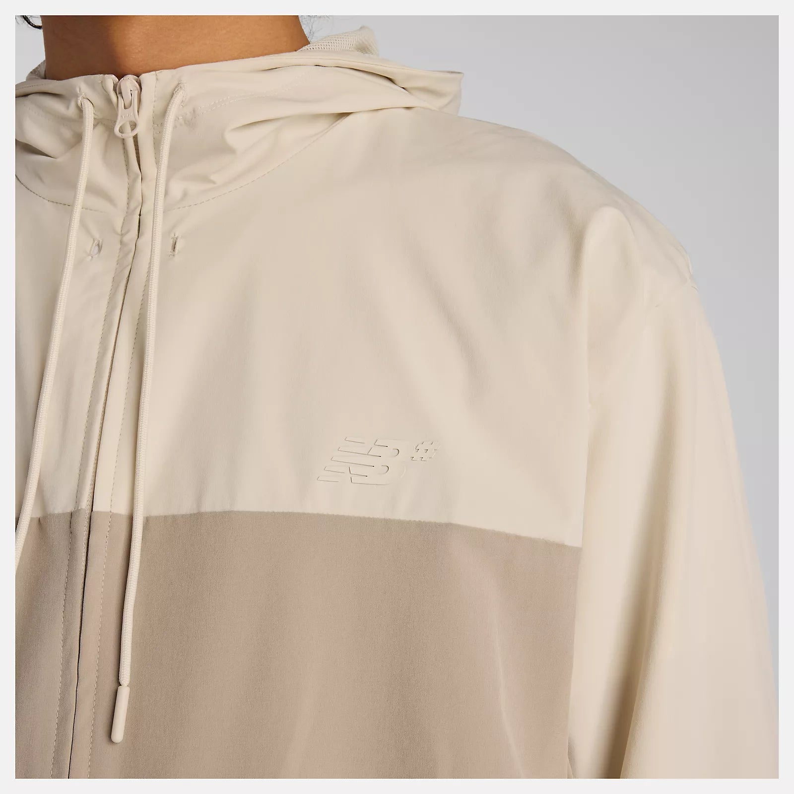 New Balance Numeric Woven Full Zip Jacket - Arid Stone