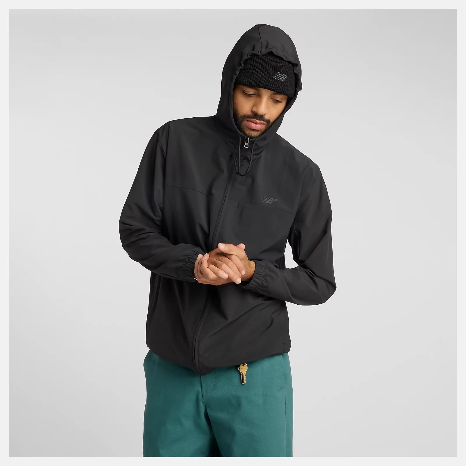 New Balance Numeric Woven Full Zip Jacket - Black