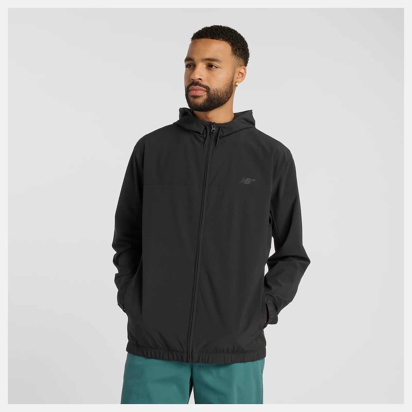 New Balance Numeric Woven Full Zip Jacket - Black