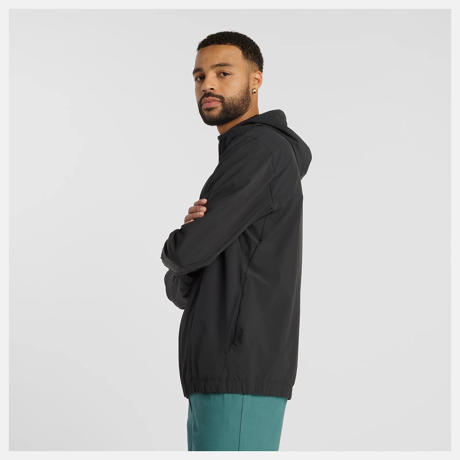 New Balance Numeric Woven Full Zip Jacket - Black