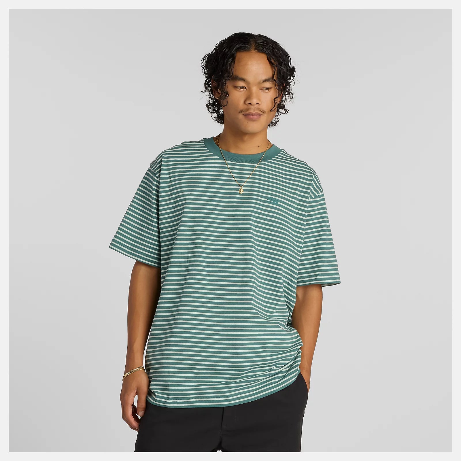 New Balance Numeric Stripe T-Shirt - New Spruce