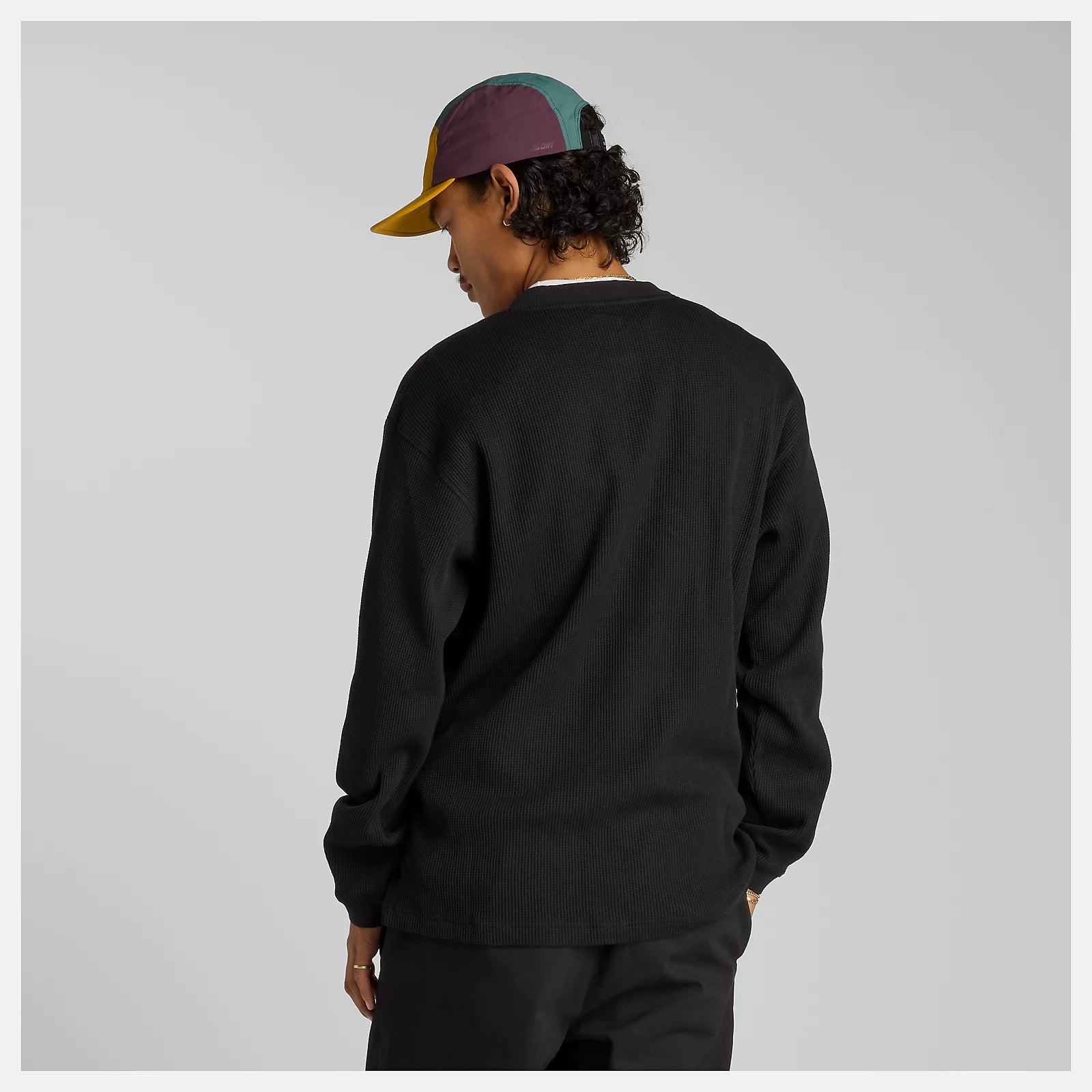 New Balance Numeric L/S Henley Premium Waffle Knit - Black