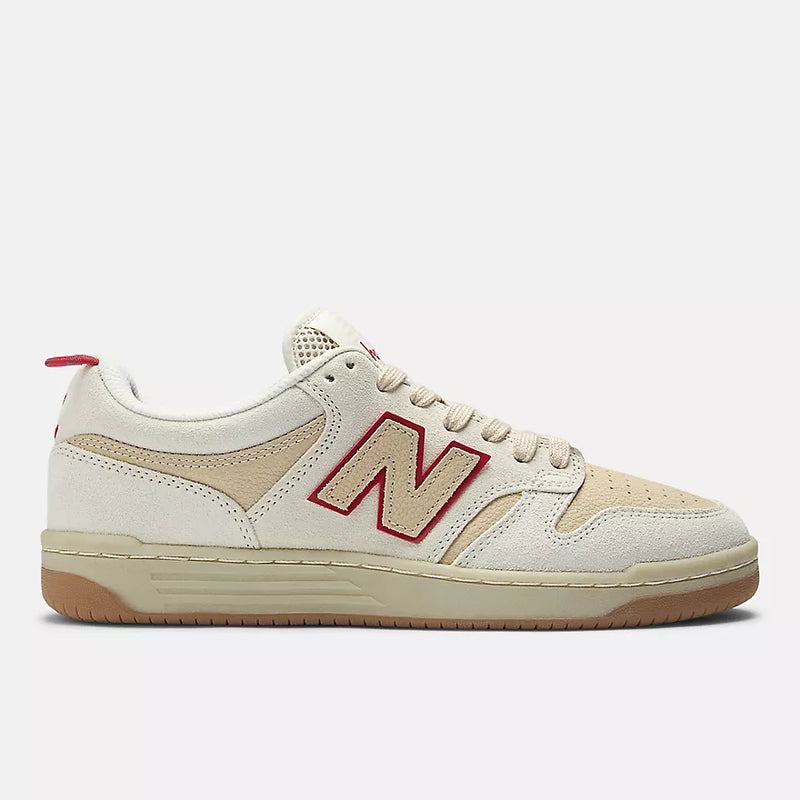 New Balance Numeric 480 x Chocolate - Sea Salt with Red