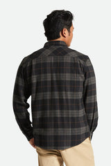 Brixton Bowery L/S Flannel - Black/Charcoal