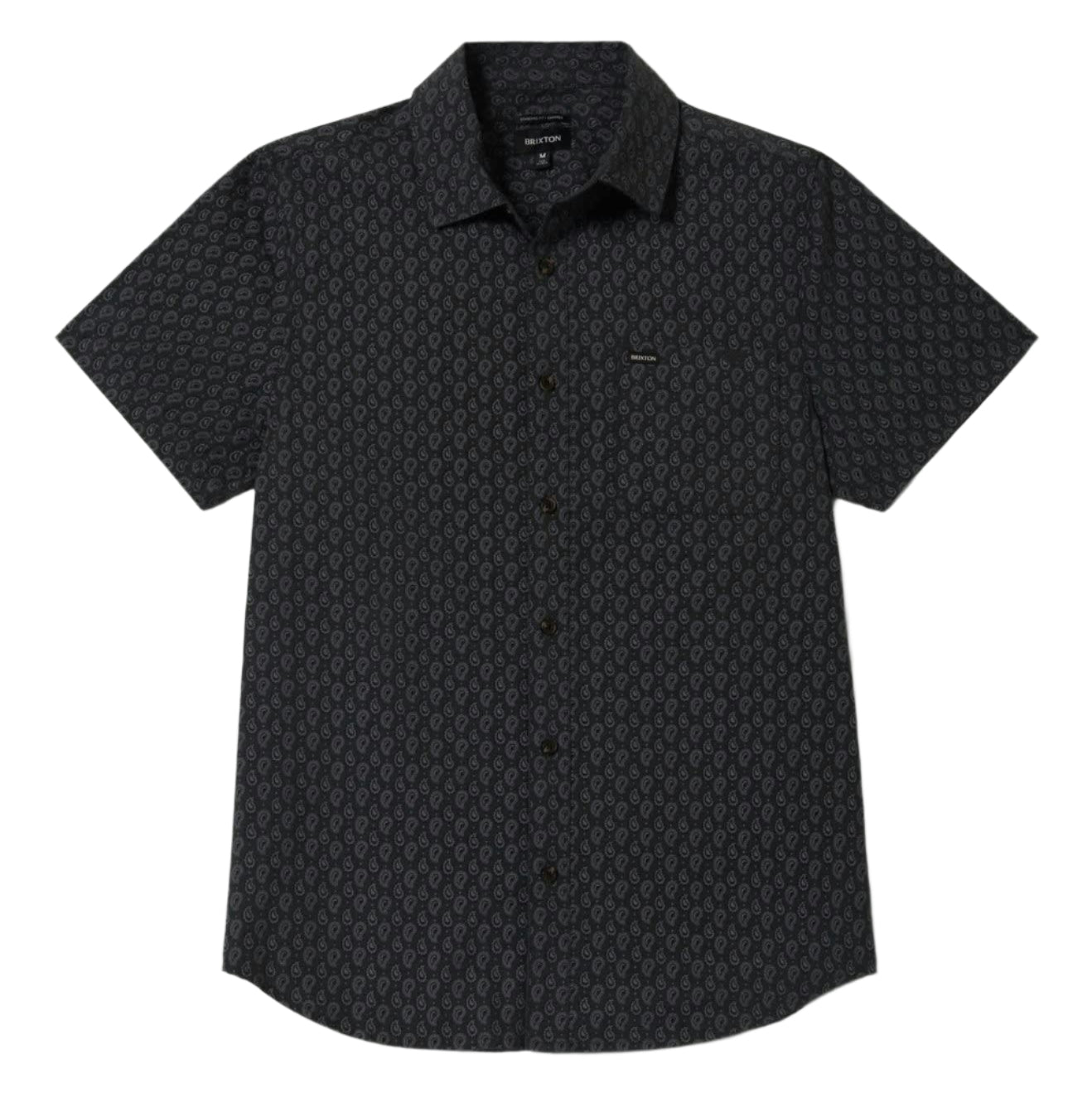 Brixton Charter Print S/S Woven - Washed Black/Paisley