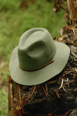 Brixton Wesley WTHR GUARD™ Packable Fedora - Light Moss