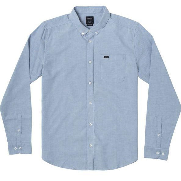 That'll Do Stretch L/S Shirt - Oxford Blue