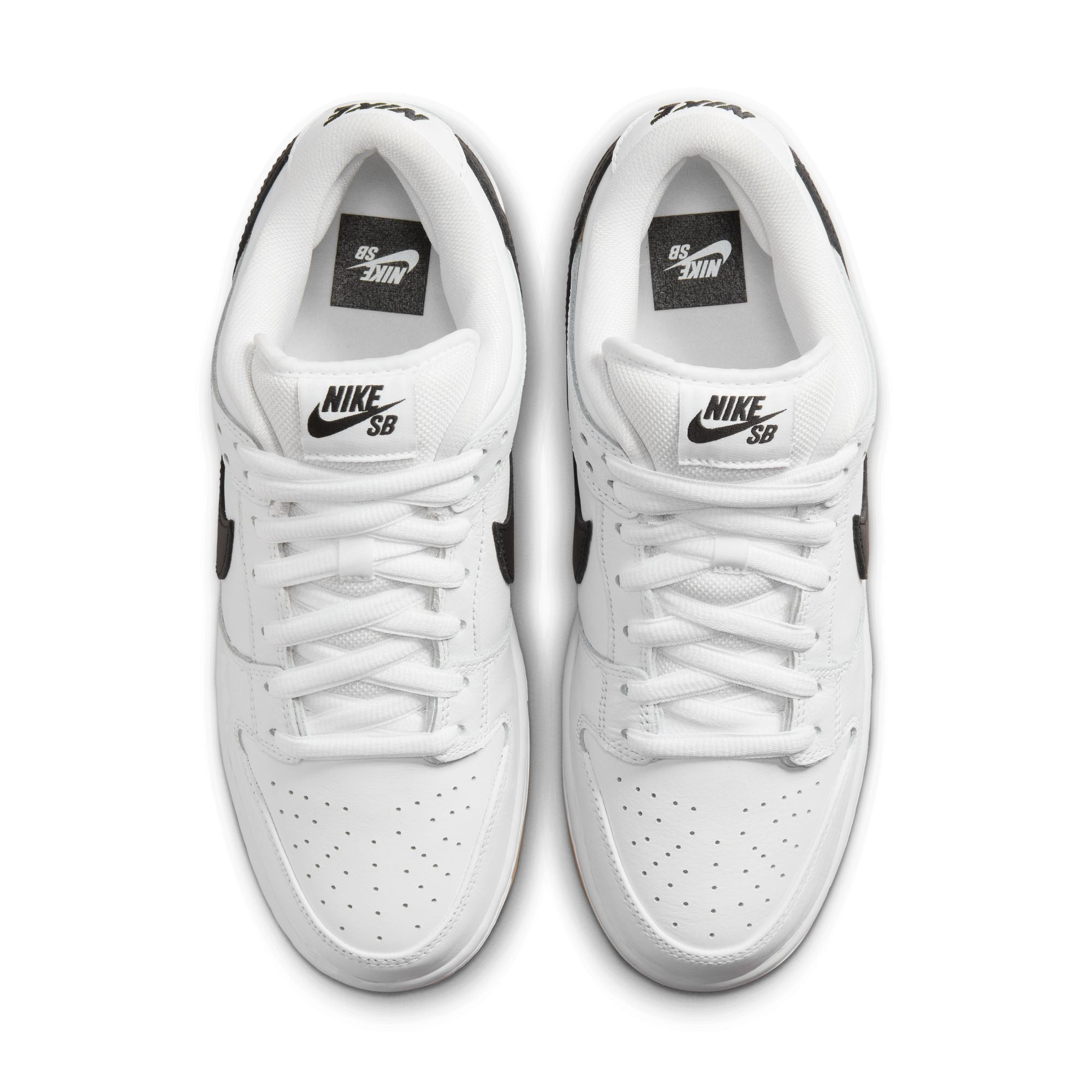 NIKE SB DUNK LOW PRO - WHITE/BLACK-WHITE-GUM LIGHT BROWN