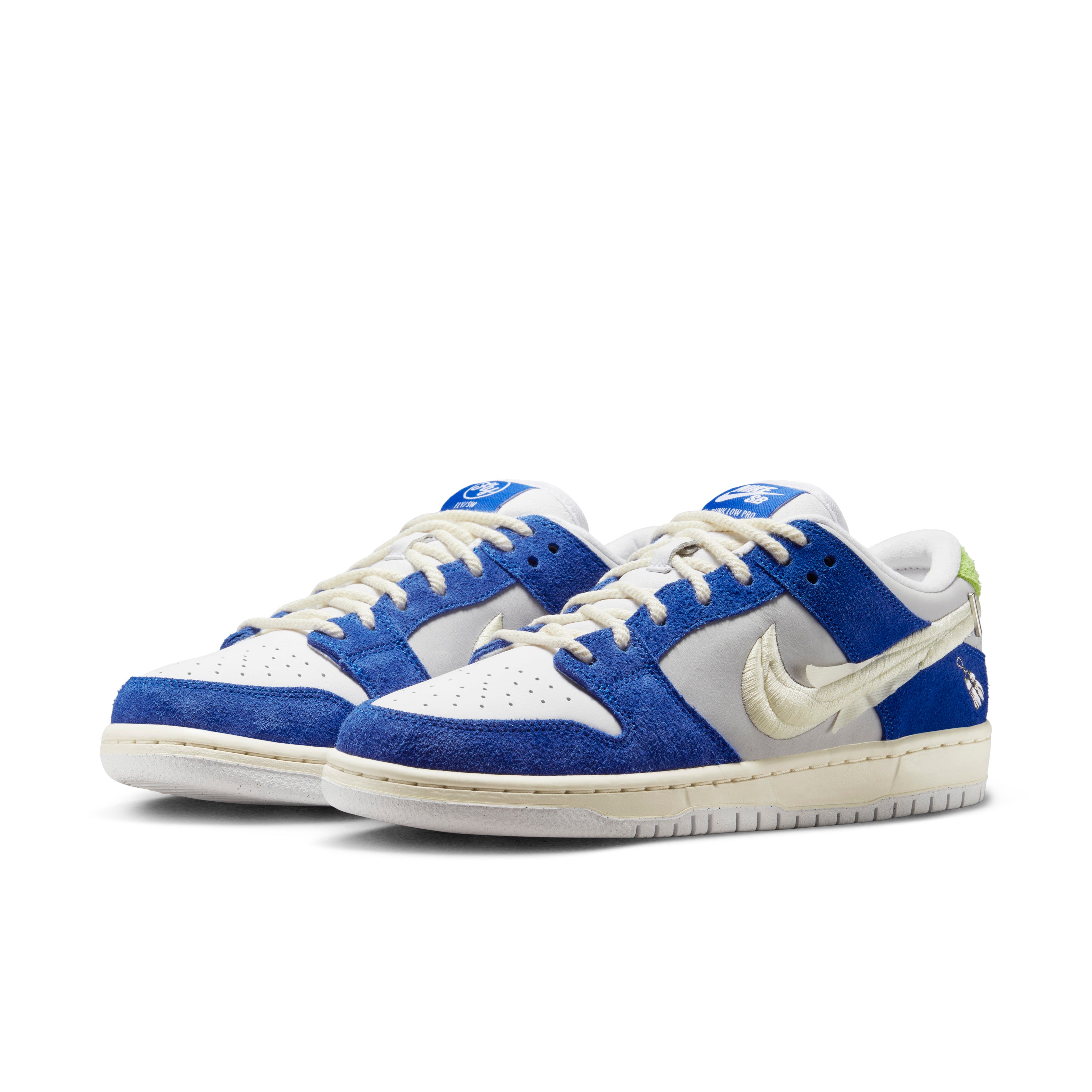 NIKE SB DUNK LOW PRO X FLY STREETWEAR - GAME ROYAL/SAIL-GREY FOG