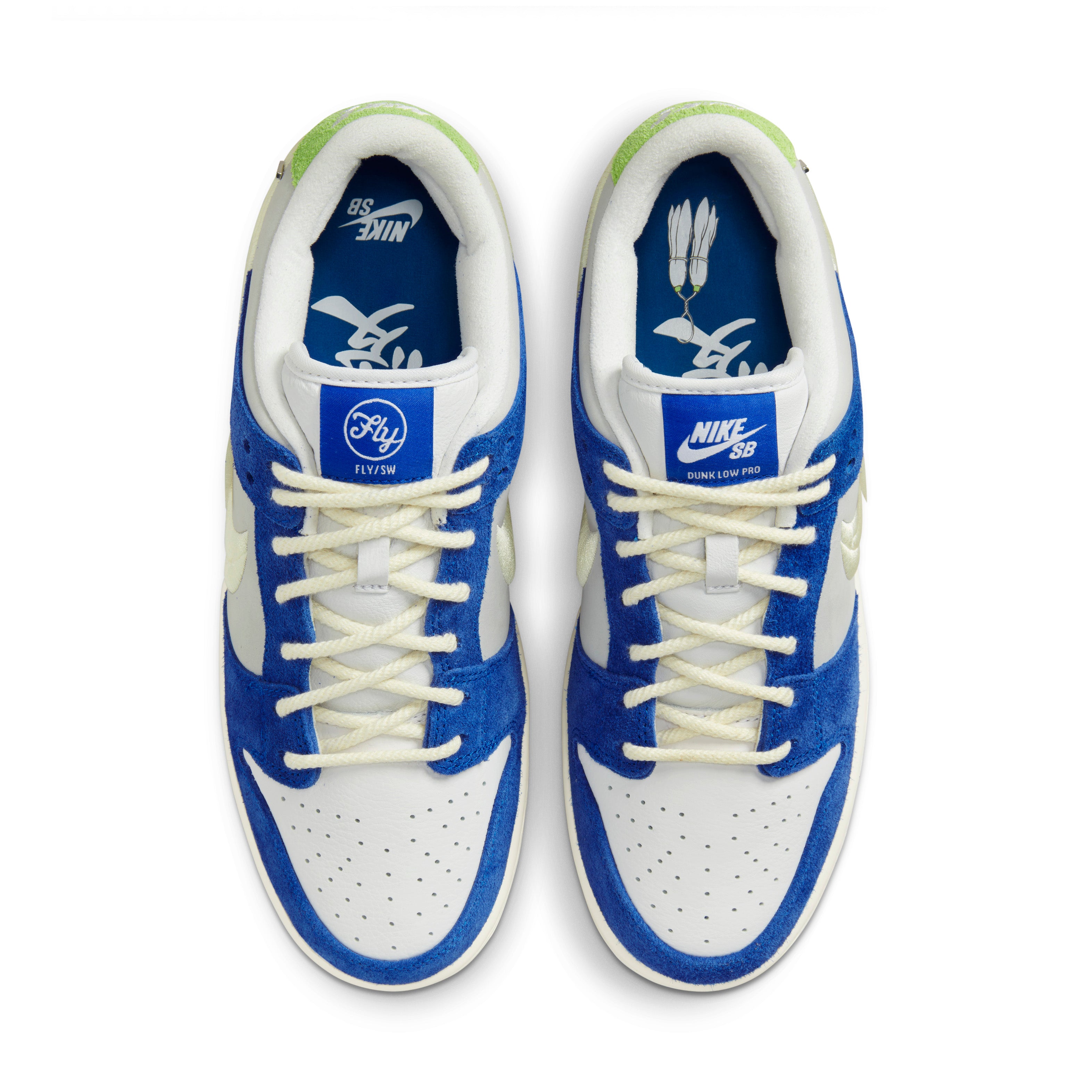 NIKE SB DUNK LOW PRO X FLY STREETWEAR - GAME ROYAL/SAIL-GREY FOG