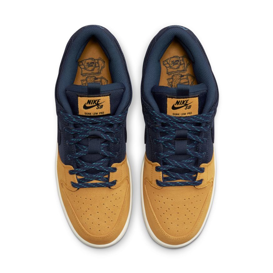 NIKE SB DUNK LOW PRO PREMIUM - MIDNIGHT NAVY/MIDNIGHT NAVY-DESERT OCHRE