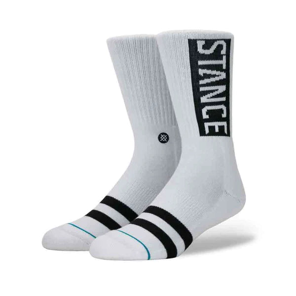 STANCE OG CREW SOCKS - WHITE