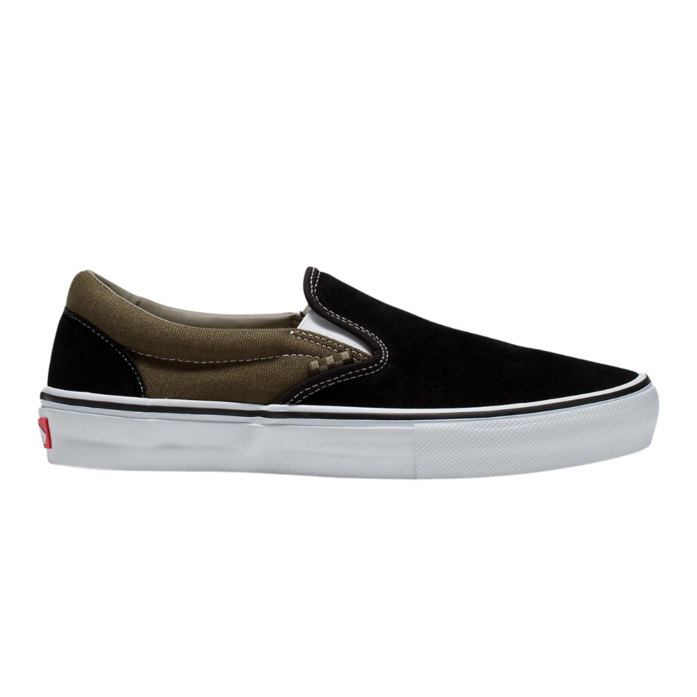 VANS SKATE SLIP-ON SHOE - BLACK OLIVE